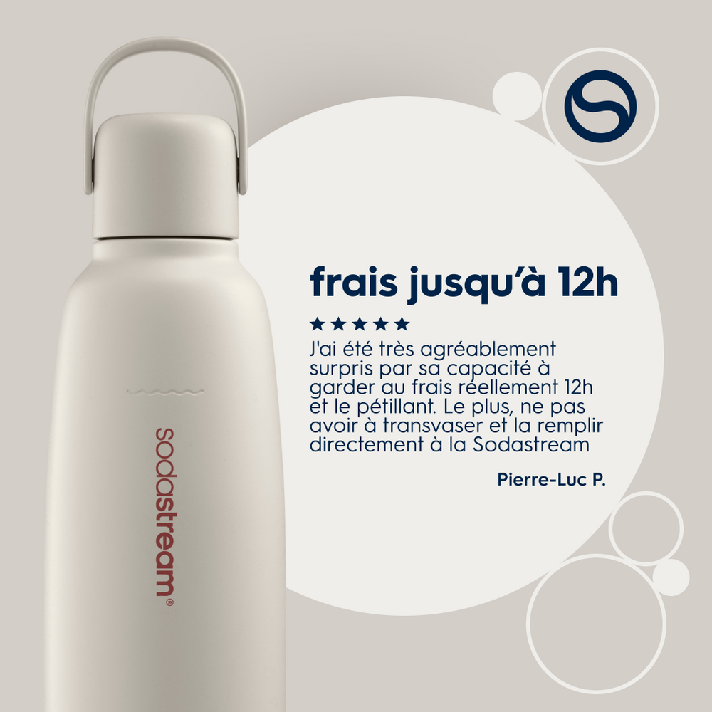 Gourde isotherme 0,9L fizz&go Cool sable – 8