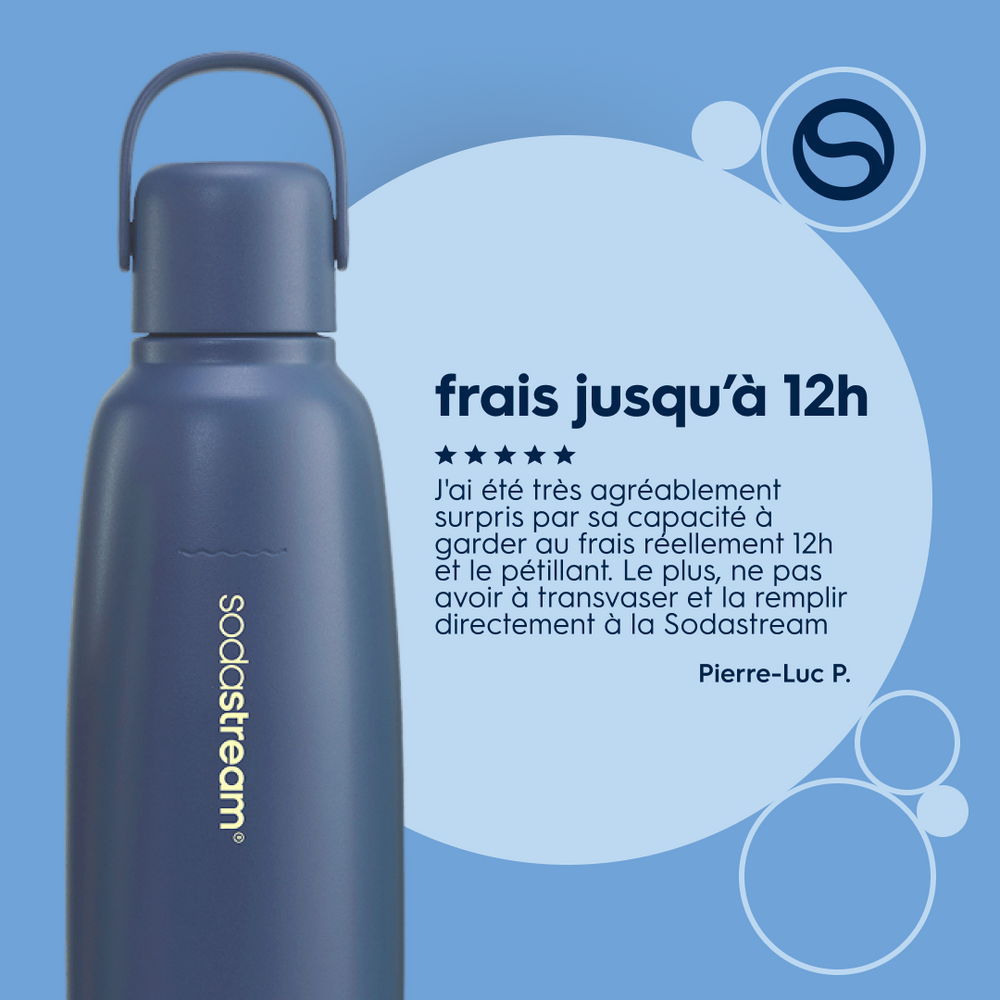 Gourde Sodastream lot de 2 Fizz & go cool bleue – 5