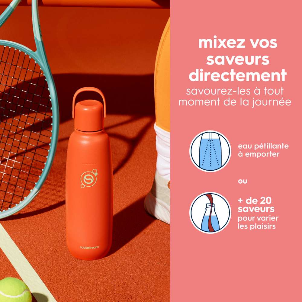 Gourde isotherme 0,9L fizz&go Cool papaye – 5