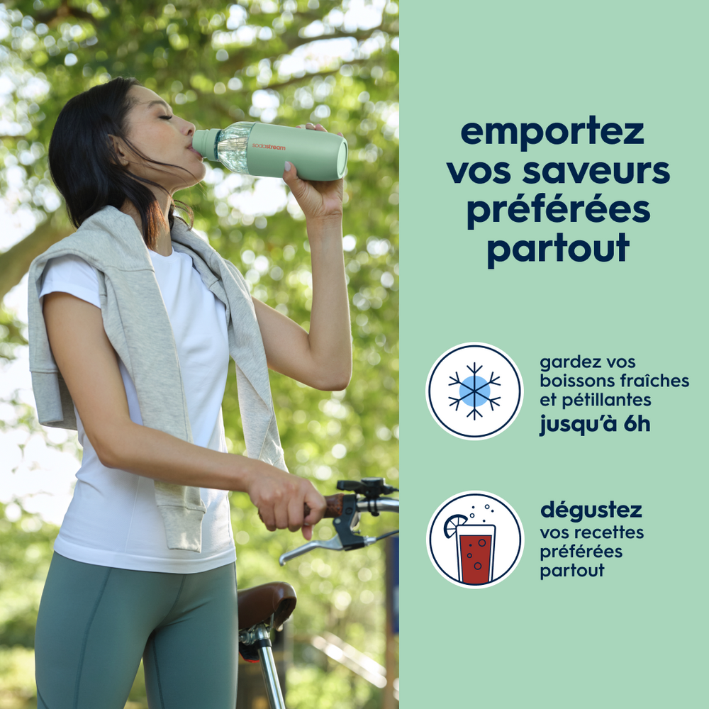 Gourde isotherme démontable 0,7L fizz&go Easy mix menthe – 6
