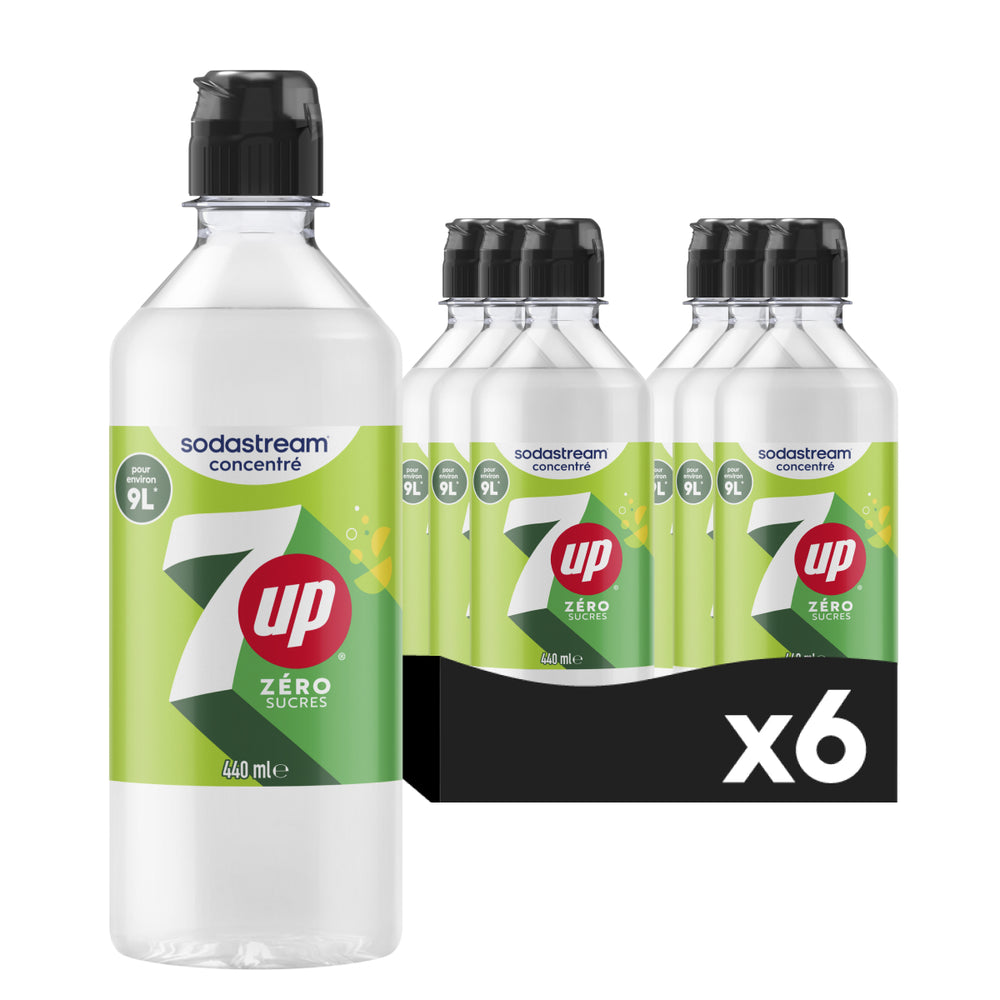 6-Pack Sirop 7up Zéro Sucres 440ml – 1