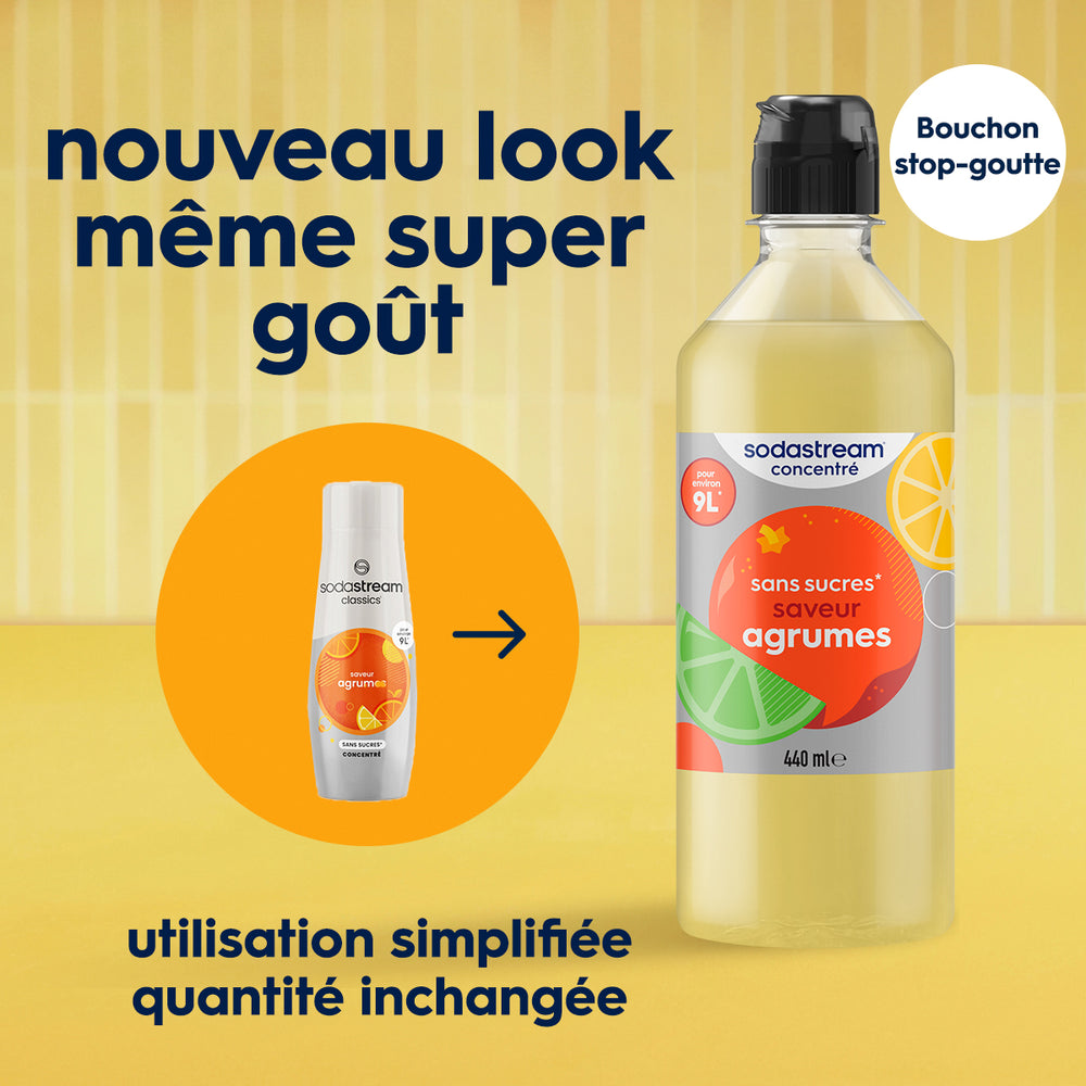 6-Pack Sirop Agrumes Sans Sucres 440ml – 2