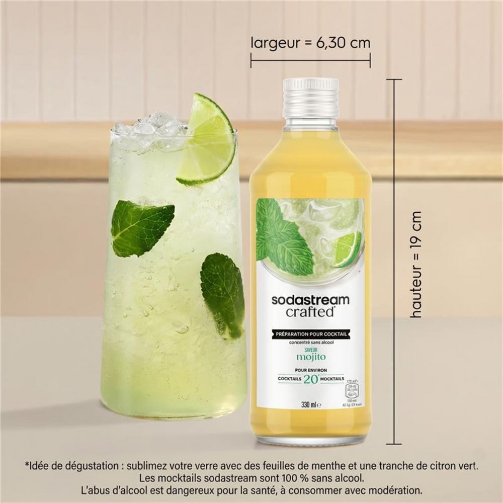 Cocktail Mixer saveur Mojito sans alcool 330ml – 4