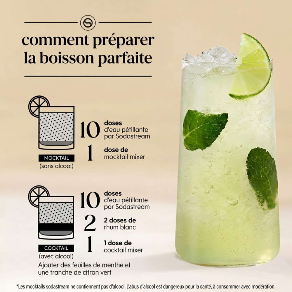 Cocktail Mixer saveur Mojito sans alcool 330ml – 2