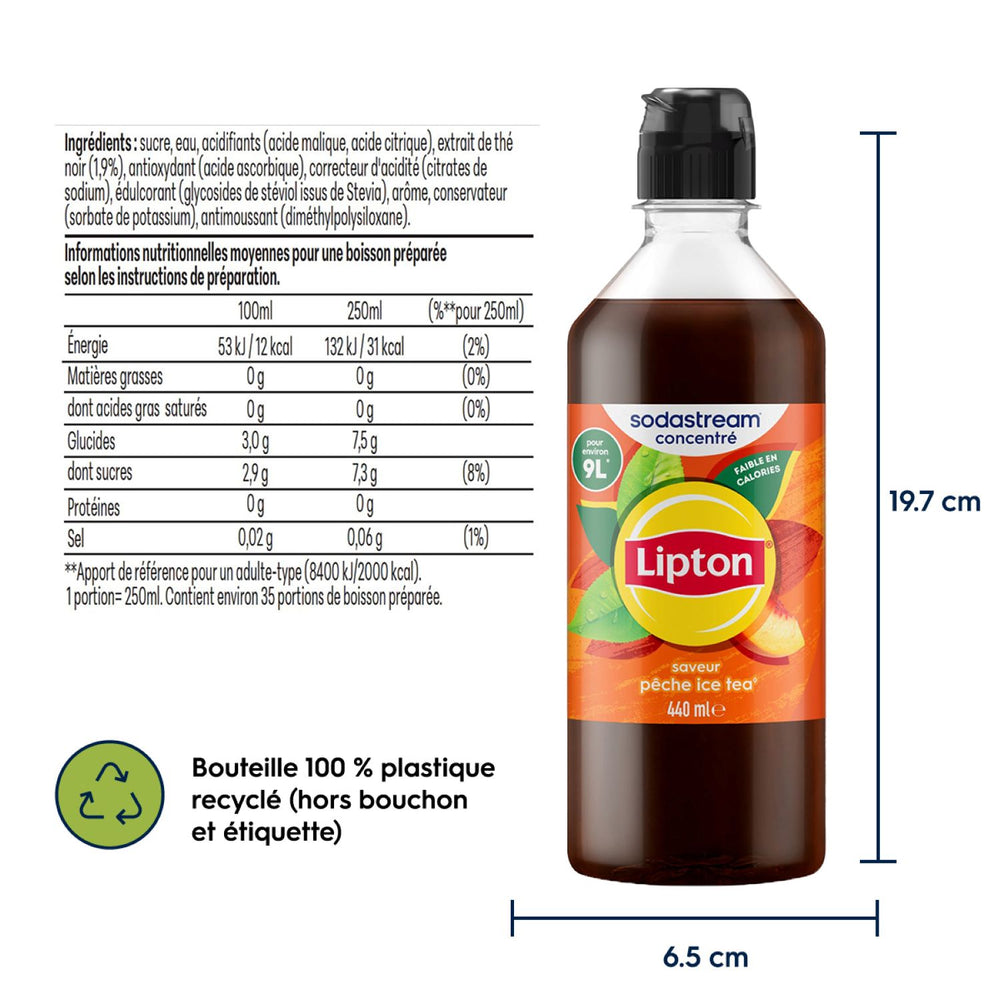 Sirop Lipton Ice Tea saveur Pêche – 6