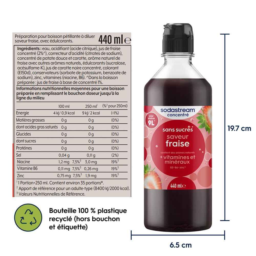 Sirop Fraise Sans Sucres – 6