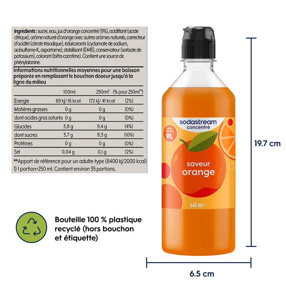 6-Pack Sirop Orange 440ml – 6