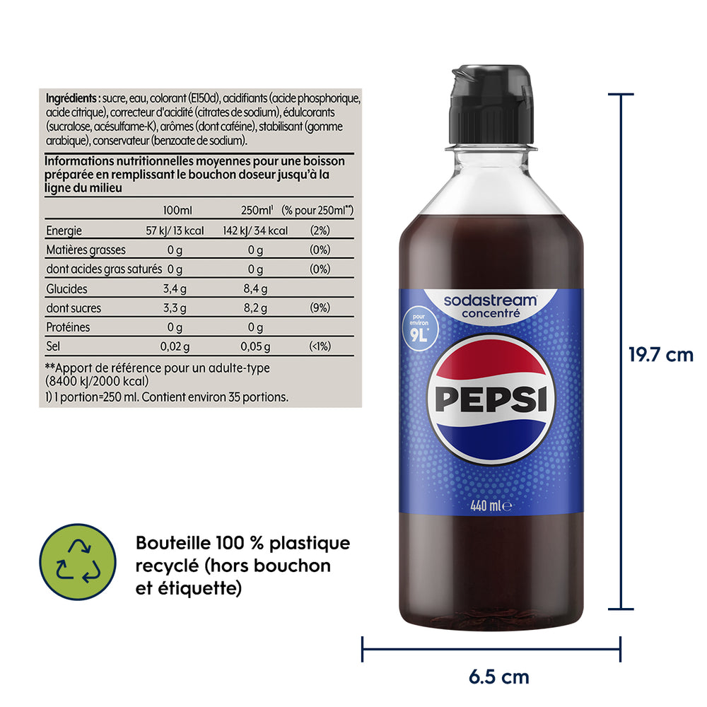 Sirop Pepsi 440ml – 6