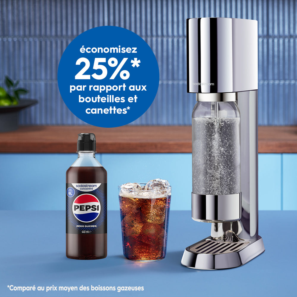 6-Pack Sirop Pepsi Zéro Sucres 440ml – 3