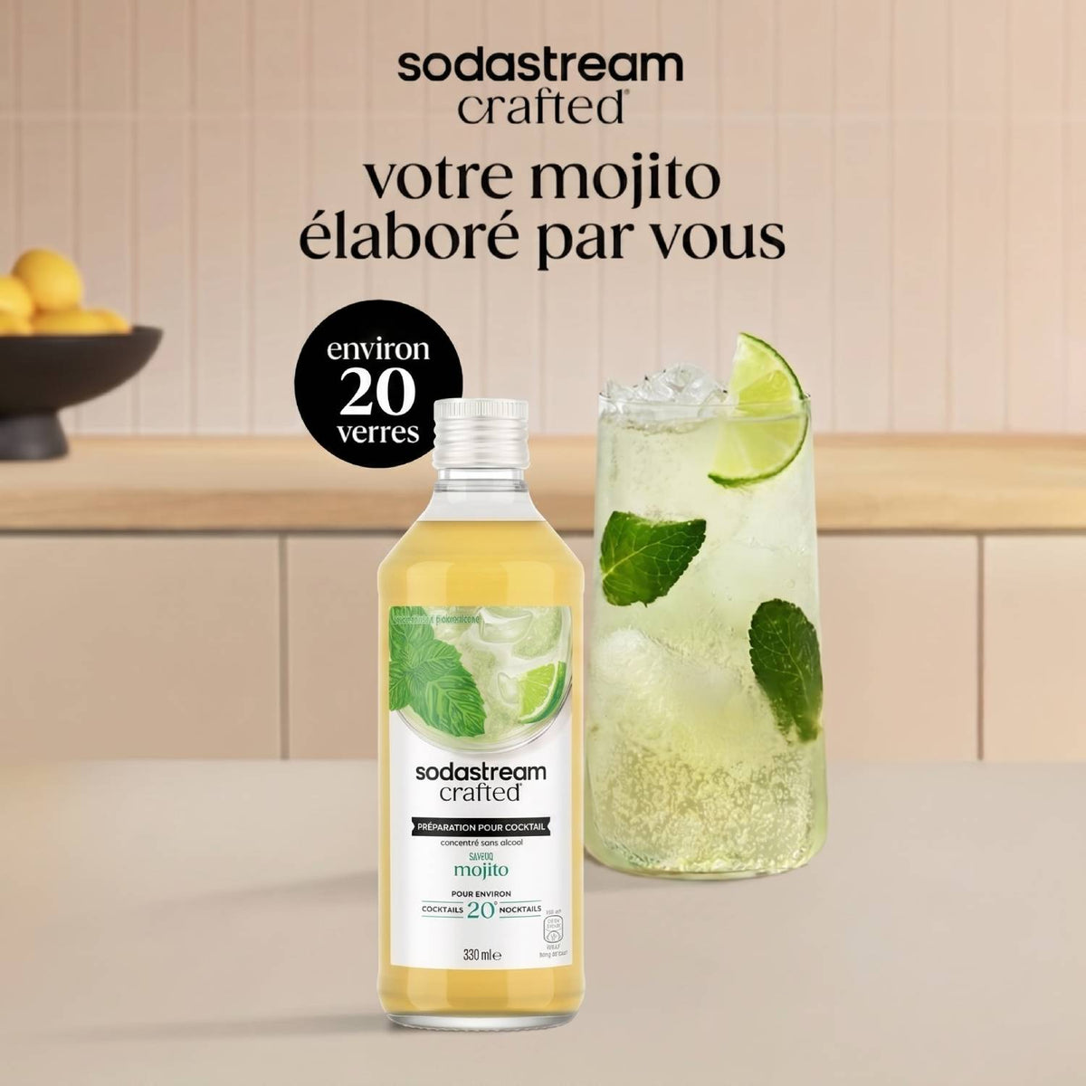 Cocktail Mixer saveur Mojito sans alcool 330ml