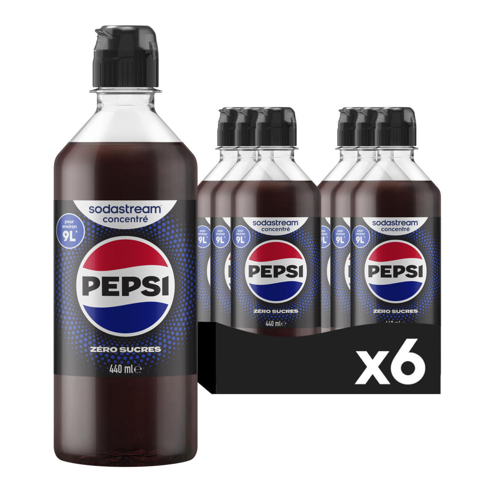 6-Pack Sirop Pepsi Zéro Sucres 440ml – 1