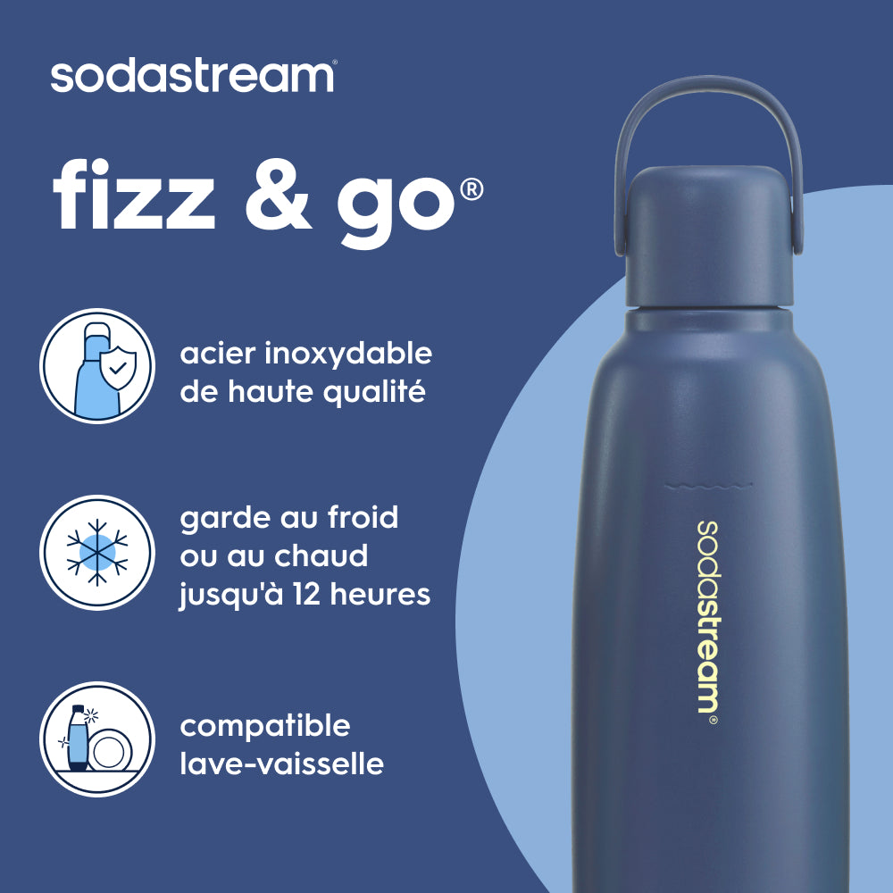 Gourde Sodastream lot de 2 Fizz & go cool bleue – 2